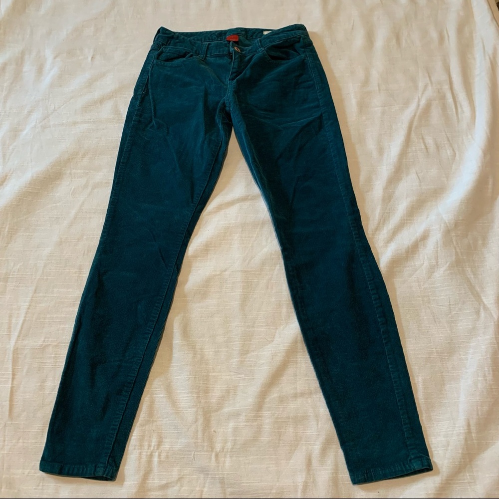 Arizona jeans green/blue corduroy pants size 1